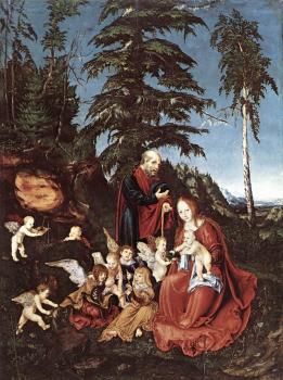 Lucas Il Vecchio Cranach : The Rest on the Flight into Egypt